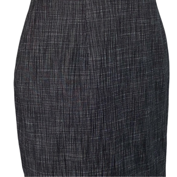 Kay Unger Sz 4 Charcoal, Gray Tweed Dress - Picture 6 of 7